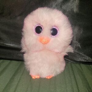 Ty PlushToy - Pink and Orange BEANIE BOOS "feathers"